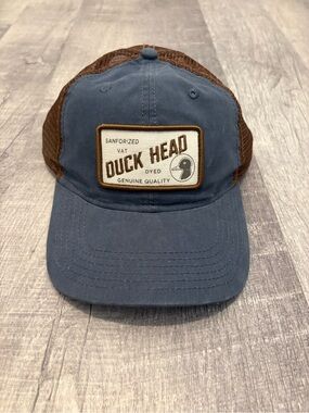 Duck Head Sanforized Patch Trucker Hat Stormy Blue NWT D41011-494